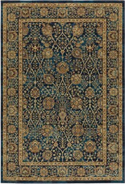 Oriental Weavers Ankara 501K5 Blue and  Gold