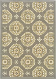 Oriental Weavers Bali 5863N Grey and  Gold