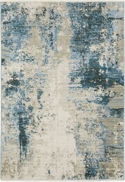 Oriental Weavers Bauer 041L2 Blue and  Beige