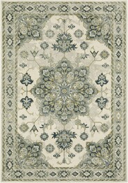 Oriental Weavers Branson BR04B Ivory and  Blue