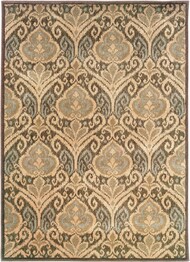 Oriental Weavers Casablanca 4464A Green and  Ivory