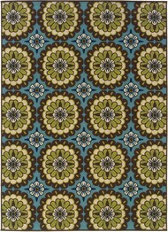 Oriental Weavers Caspian 8328L Blue and  Brown