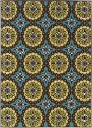 Oriental Weavers Caspian 8328L Blue and  Brown