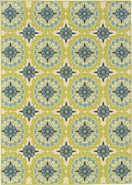 Oriental Weavers Caspian 8328W Green and  Ivory