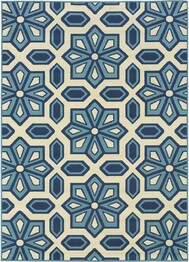Oriental Weavers Caspian 969W6 Ivory and  Blue
