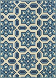 Oriental Weavers Caspian 969W6 Ivory and  Blue