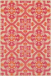 Oriental Weavers Cayman 2541V Sand and  Pink