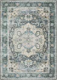 Oriental Weavers Charleston CHA01 Blue and  Ivory