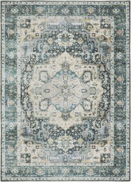 Oriental Weavers Charleston CHA01 Blue and  Ivory