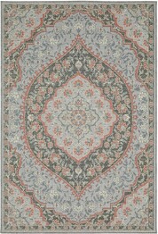 Oriental Weavers Cyprus 228D4 Blue and  Salmon