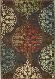 Oriental Weavers Dawson 8522C Brown and  Multi