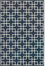 Oriental Weavers Ellerson 6140B Navy and  Ivory