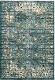 Oriental Weavers Empire 114L4 Blue and  Ivory