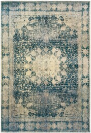 Oriental Weavers Empire 4445S Ivory and  Blue
