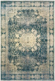 Oriental Weavers Empire 4445S Ivory and  Blue