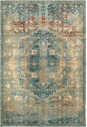 Oriental Weavers Empire 4449H Gold and  Blue