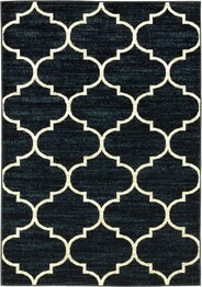 Oriental Weavers Evandale 9853B Navy and  Ivory