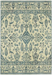 Oriental Weavers Francesca FR08H Ivory and Blue