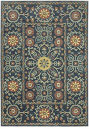 Oriental Weavers Francesca FR11B Blue and  Rust