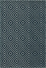 Oriental Weavers Hampton 2332B Navy and  Ivory