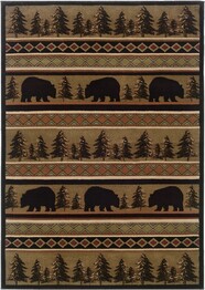 Oriental Weavers Hudson 1066A Black and  Beige