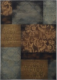 Oriental Weavers Hudson 4878B Blue and  Brown