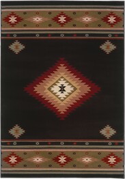 Oriental Weavers Hudson 087G1 Black and  Green