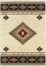 Oriental Weavers Hudson 087I1 Beige and  Green