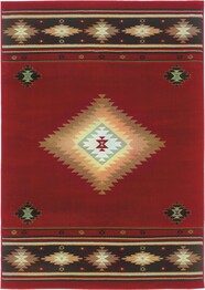 Oriental Weavers Hudson 087K1 Red and  Green