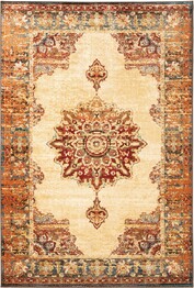 Oriental Weavers Juliette 8120W Gold and  Orange