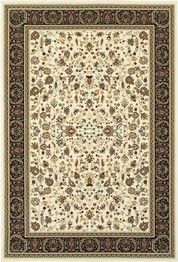 Oriental Weavers Kashan 108X1 Ivory and  Black