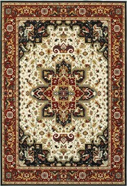 Oriental Weavers Kashan 096W1 Red and  Ivory