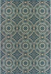 Oriental Weavers Latitude 609B3 Teal and  Grey