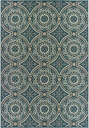 Oriental Weavers Latitude 609B3 Teal and  Grey