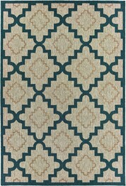 Oriental Weavers Latitude 804I3 Grey and  Teal