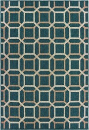 Oriental Weavers Latitude 806B3 Teal and  Grey