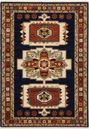 Oriental Weavers Lilihan 090B6 Blue and  Red