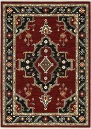 Oriental Weavers Lilihan 092R6 Red and  Black