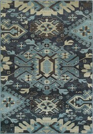 Oriental Weavers Linden 4302A Navy and  Blue