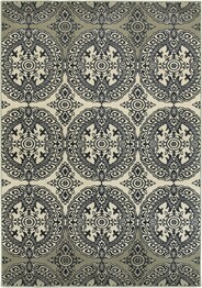 Oriental Weavers Linden 7818A Navy and  Ivory