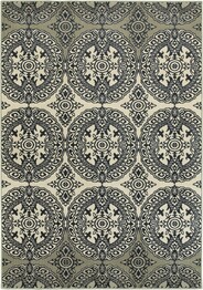 Oriental Weavers Linden 7818A Navy and  Ivory