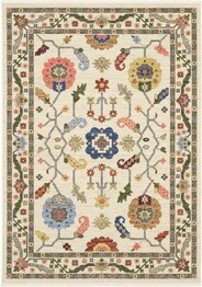Oriental Weavers Lucca 5506W Ivory and  Multi