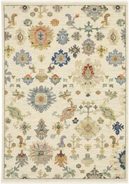 Oriental Weavers Lucca 5507W Ivory and  Multi