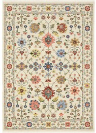 Oriental Weavers Lucca 093W1 Ivory and  Multi