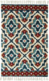 Oriental Weavers Madison 61401 Blue and  Ivory