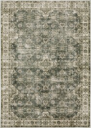 Oriental Weavers Malibu MAL04 Green and  Beige