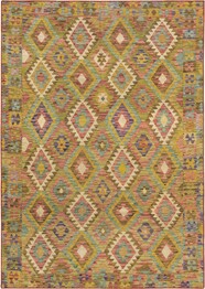 Oriental Weavers Malibu MAL07 Gold and  Multi