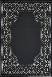 Oriental Weavers Marina 1247K Black and  Ivory