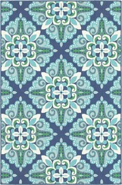 Oriental Weavers Meridian 2206B Blue and  Green