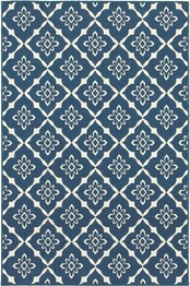 Oriental Weavers Meridian 5703B Navy and  Ivory
